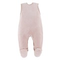 Beige baby set with tiger embroidery