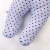 Baby Blue Footed Joggers with Hearts