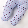 Baby Blue Footed Joggers with Hearts