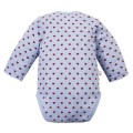 Blue Baby Bodysuit with Hearts
