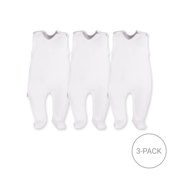 3-pack dupačky bílé