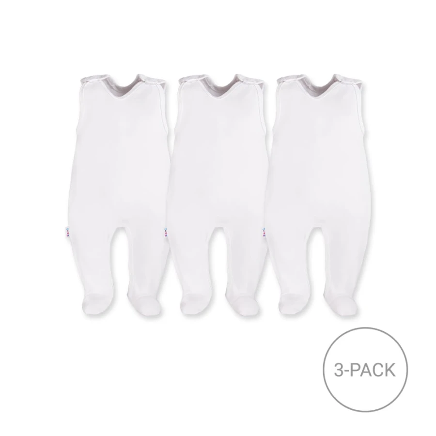3-pack dupačky bílé