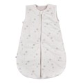 Ecru baby sleeping bag with teddy bear print