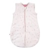Cream baby sleeping bag with flower print