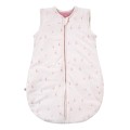 Cream baby sleeping bag with flower print