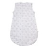 White baby sleeping bag with balloon print