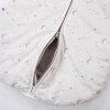 Ecru baby sleeping bag with star print