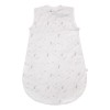 Ecru baby sleeping bag with star print