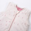 Cream baby sleeping bag with flower print