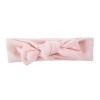 Pink children’s headband with muslin bow