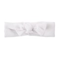 White girls’ headband with muslin bow