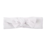 White girls’ headband with muslin bow
