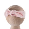 Pink children’s headband with muslin bow