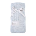 Bamboo blanket braid EEVI light blue