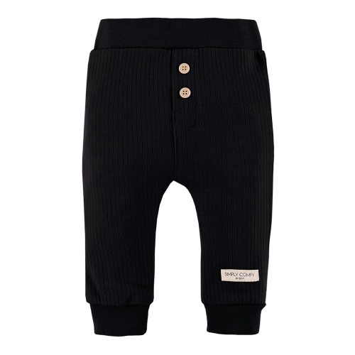 Black leggings with buttons
