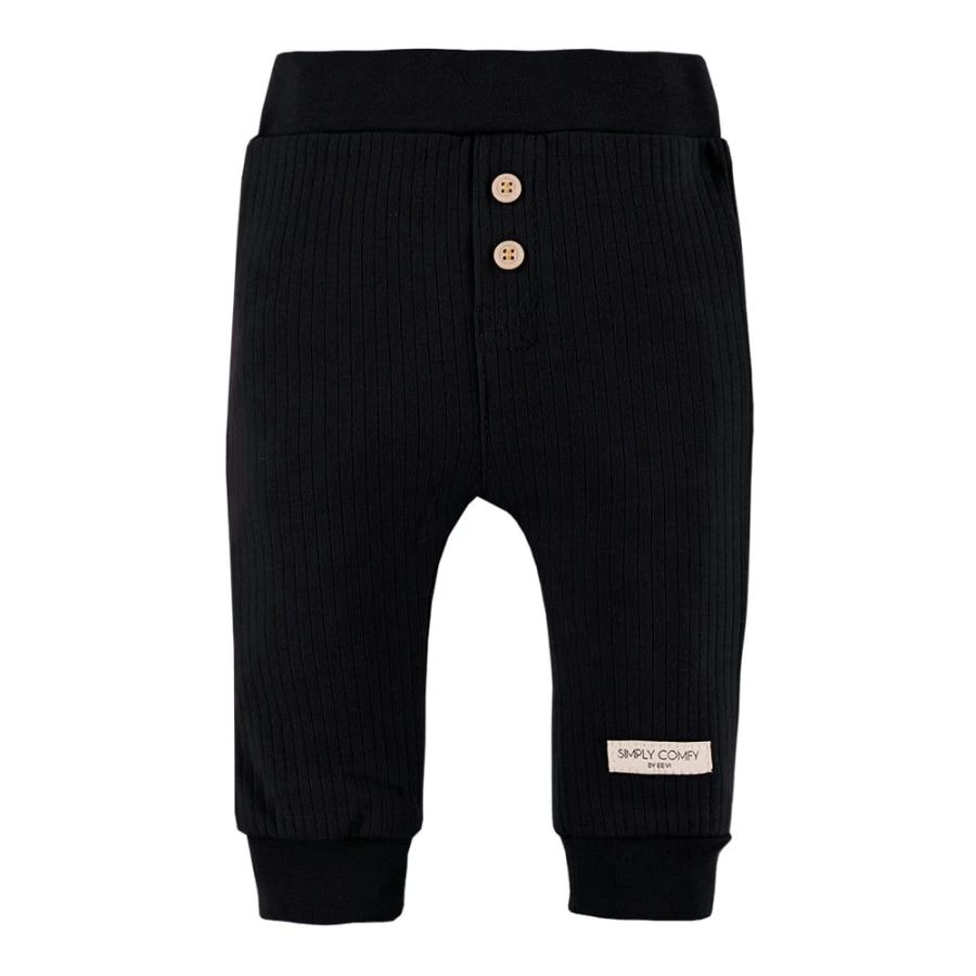 Black leggings with buttons