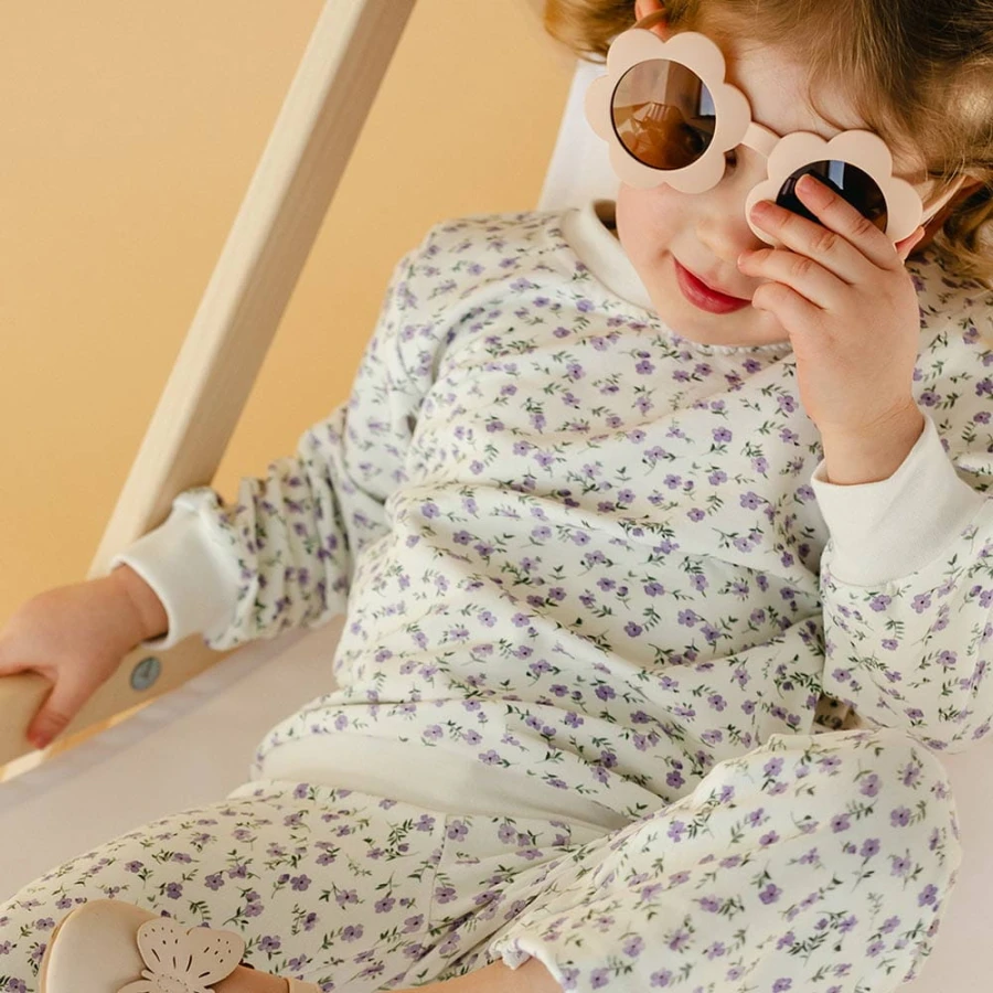 Girls' set – sweatshirt and flared leggings