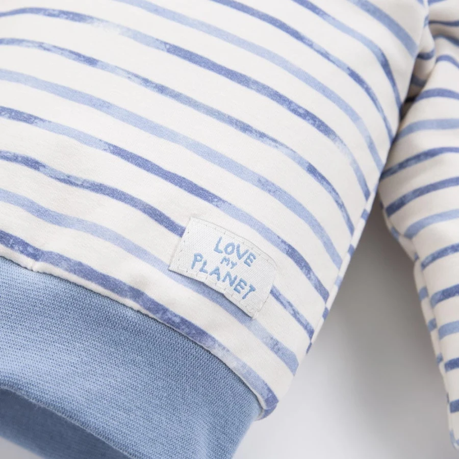 Boys' blue striped set