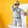 Boys' blue striped set