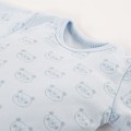 2-pack dětská body modré a mátové s medvídky