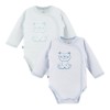 2-pack zavinovací body s medvídkem modré a mátové