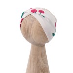 Dívčí čelenka v ecru s třešněmi