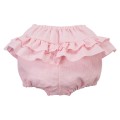 Dětské mušelínové bloomersy růžové