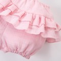 Dětské mušelínové bloomersy růžové