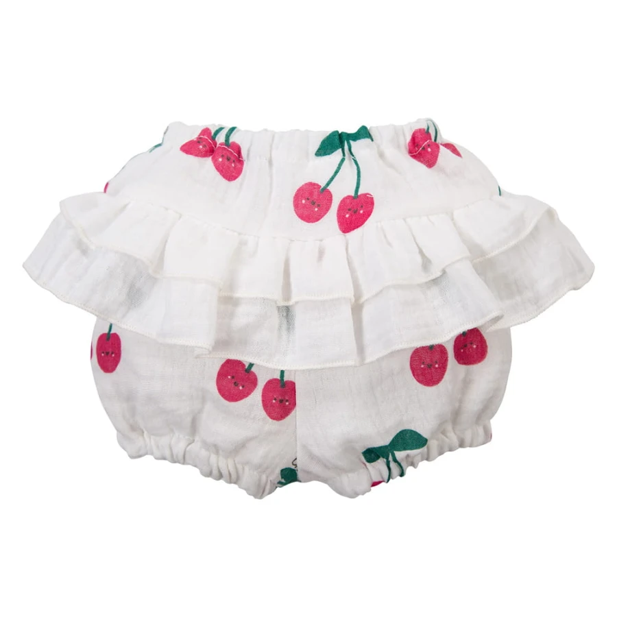 Dětské bloomers ecru s třešněmi