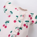 Dívčí overal ecru s třešněmi