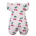 Dívčí overal ecru s třešněmi
