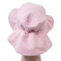 Dívčí mušelínový klobouček růžový
