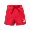Dětské červené kraťasy s jablkem