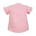 Dívčí tričko růžové s ozdobnými rukávy