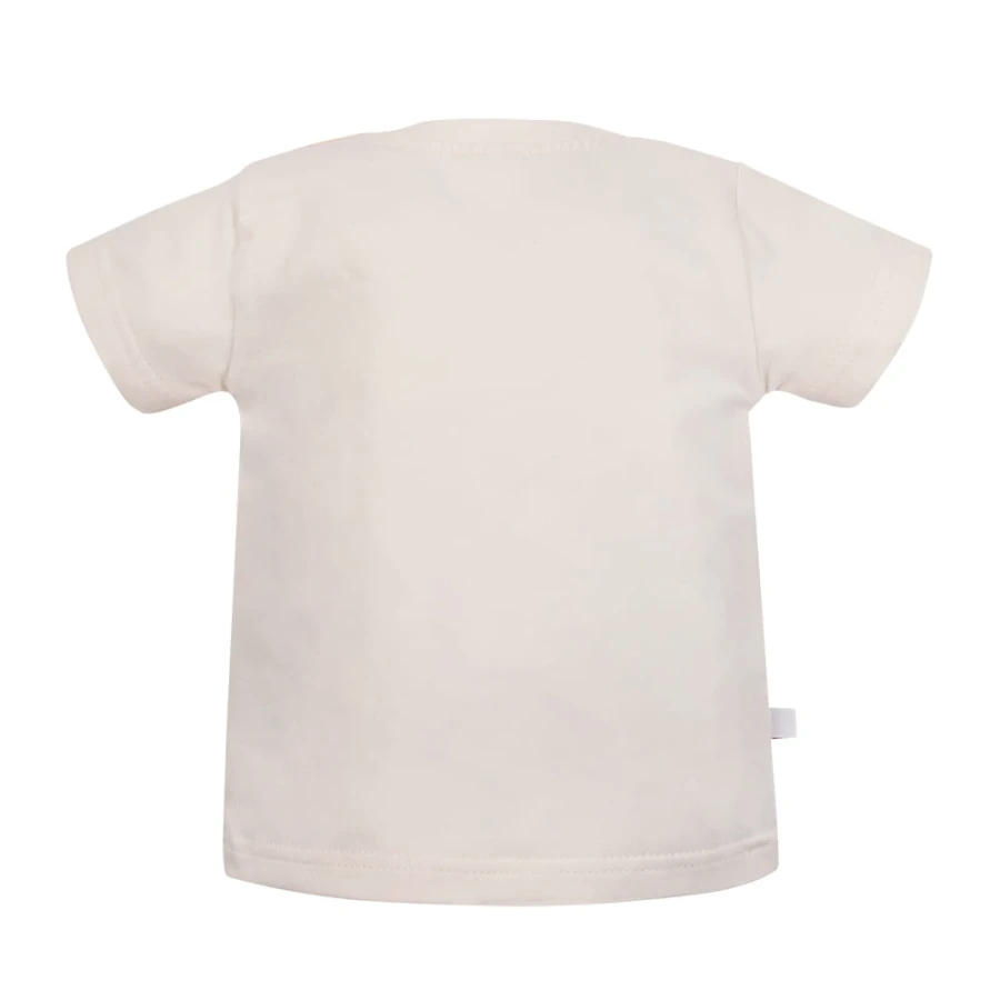 Girls’ ecru T-shirt with cherry print