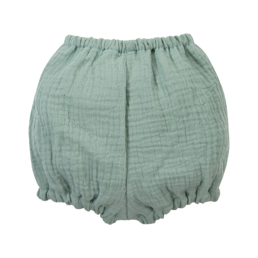 Dětské mušelínové bloomers zelené