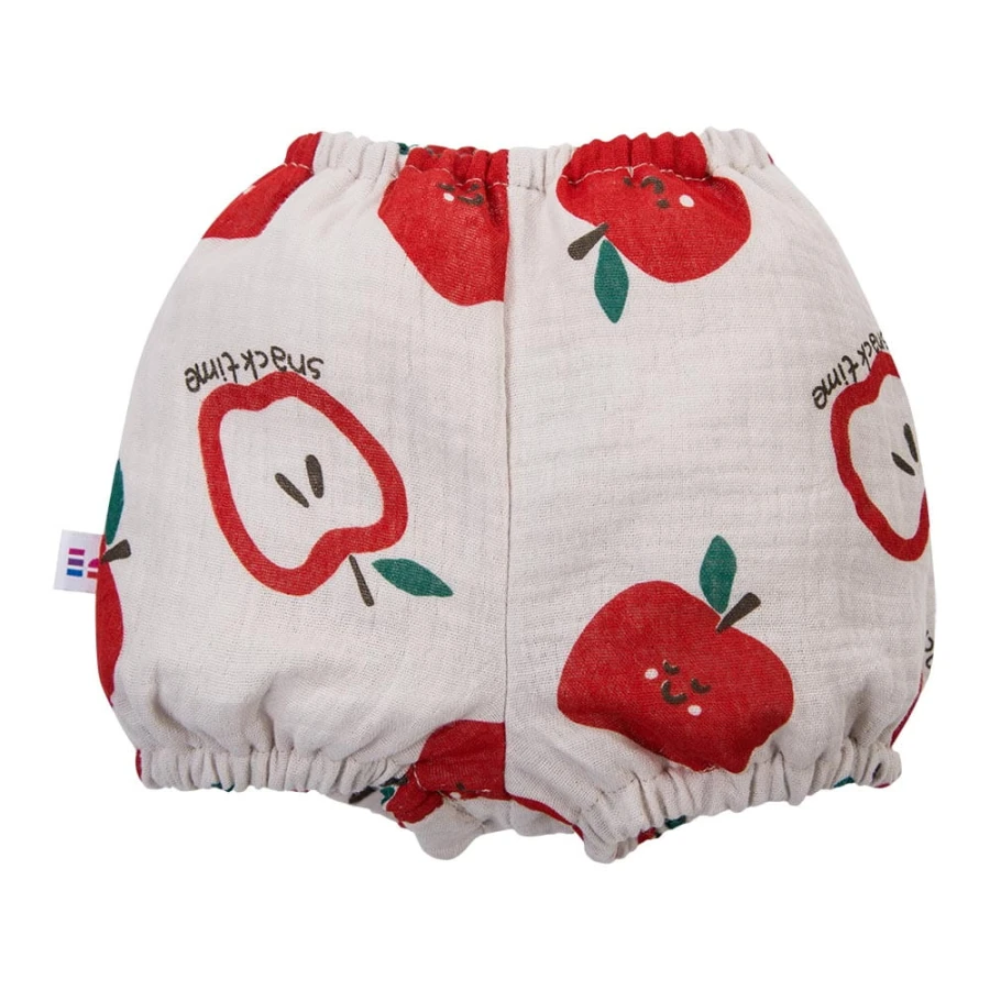 Dětské bloomers ecru s jablky