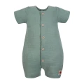 Dětský mušelínový romper zelený