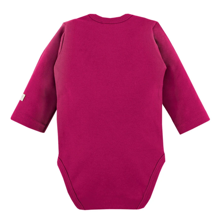 Baby bodysuit plain burgundy