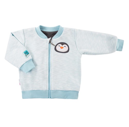 Mikina na zip SNOW tyrkysová