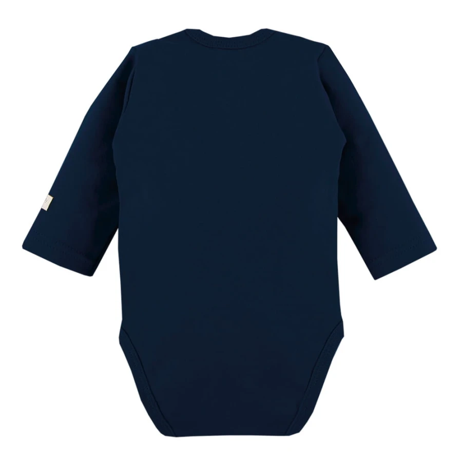 Baby bodysuit plain navy