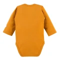 Baby bodysuit plain honey, full-length snap