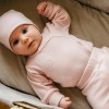 Pink wrap baby bodysuit