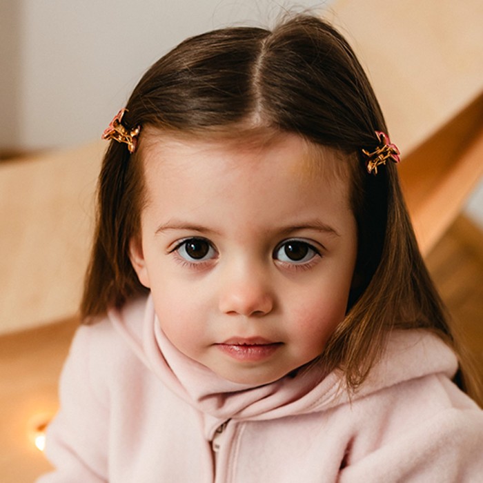 Pink merino kids neck warmer
