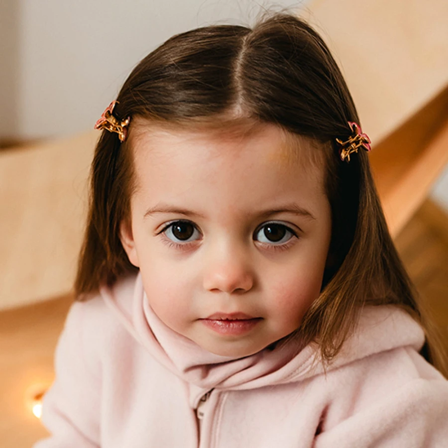 Pink merino kids neck warmer