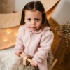 Pink merino kids jacket growing with your child
