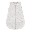Ecru baby sleeping bag with teddy bear print