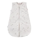 Ecru baby sleeping bag with teddy bear print (1)