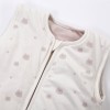 Ecru baby sleeping bag with teddy bear print