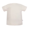 Girls' ecru T-shirt with cherry print